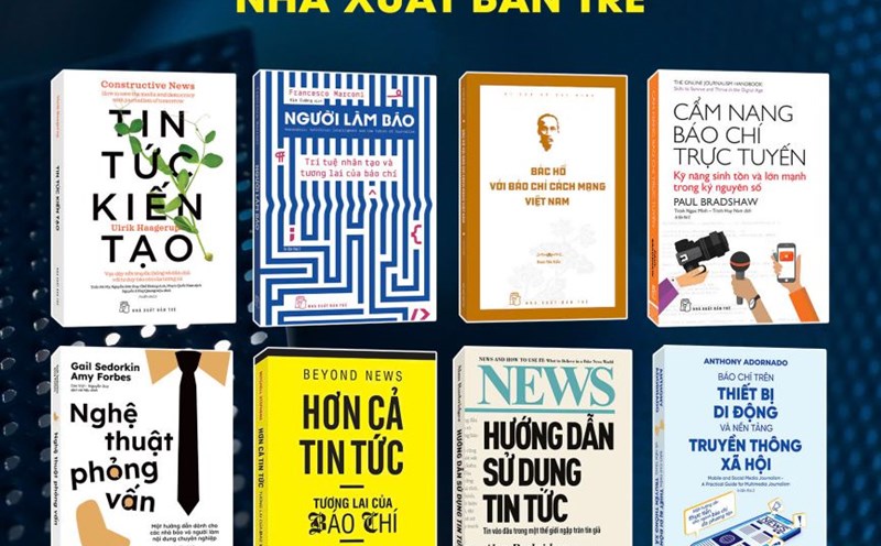 " Journalism - communication book series" commemorating the 100th anniversary of the Vietnam Revolutionary Press Day. Photo: Tre Publishing House