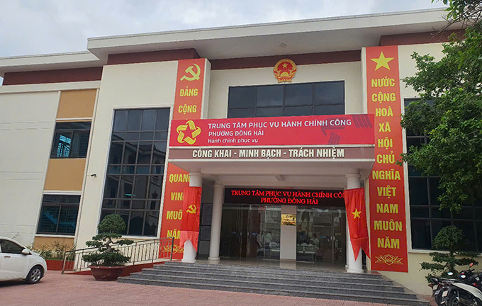 Trung tam Hanh chinh cong phuong Dong Hai, TP Hai Phong. Anh: Mai Chi