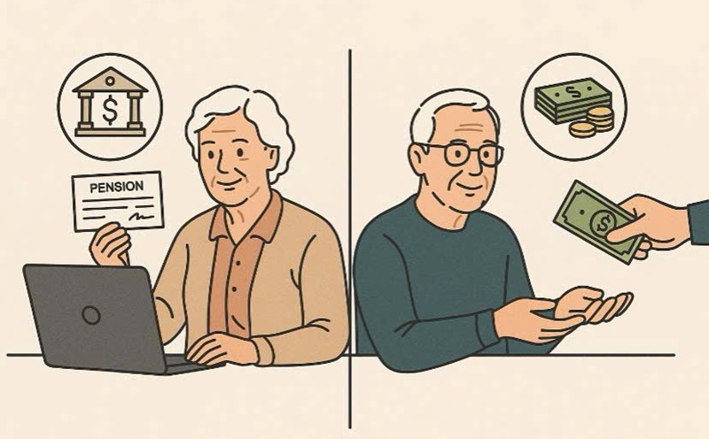 The average life expectancy of pensioners is higher than that of non-pensioners. Graphics: Huong Giang