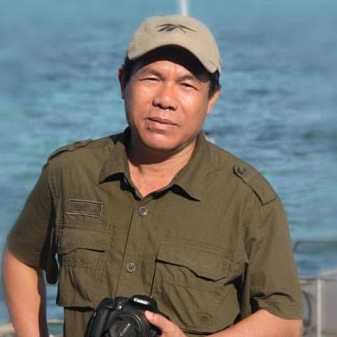 Nha bao Le Duc Sao ( But danh Le Tho Binh) Pho chu tich Hoi Truyen thong so Viet Nam. Anh: NVCC