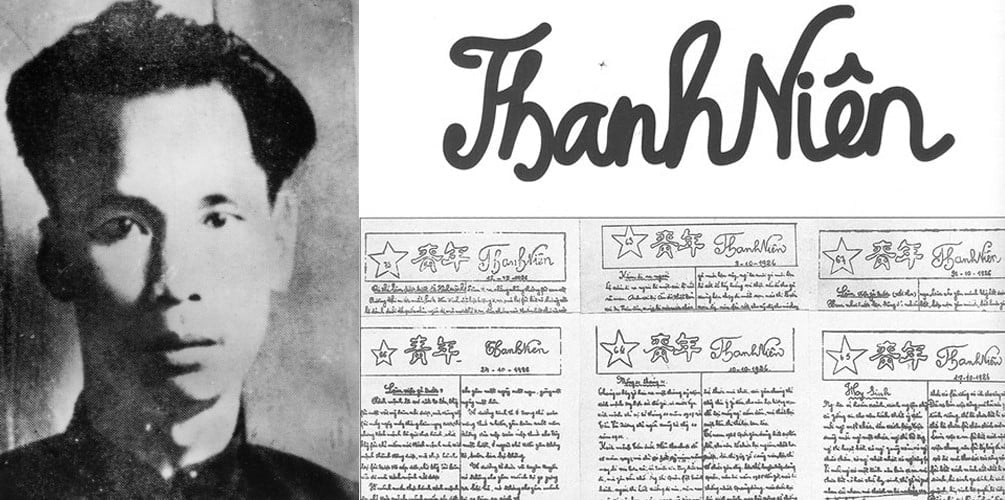 Nam 1925, dong chi Nguyen Ai Quoc da sang lap va lam chu but cua to bao Thanh Nien. Anh: TL