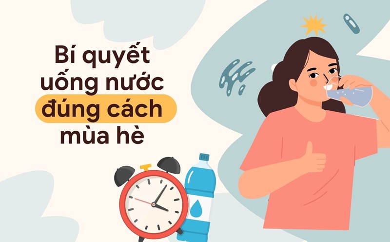 Avoid drinking too much water before bed to avoid urinating overnight, which can affect sleep. Graphic photo: Nguyen Ly