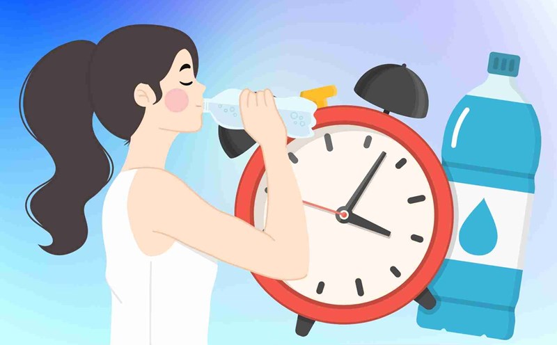 The secret to drinking water is to effectively cool down on a hot summer day. Graphics: Dinh Dinh