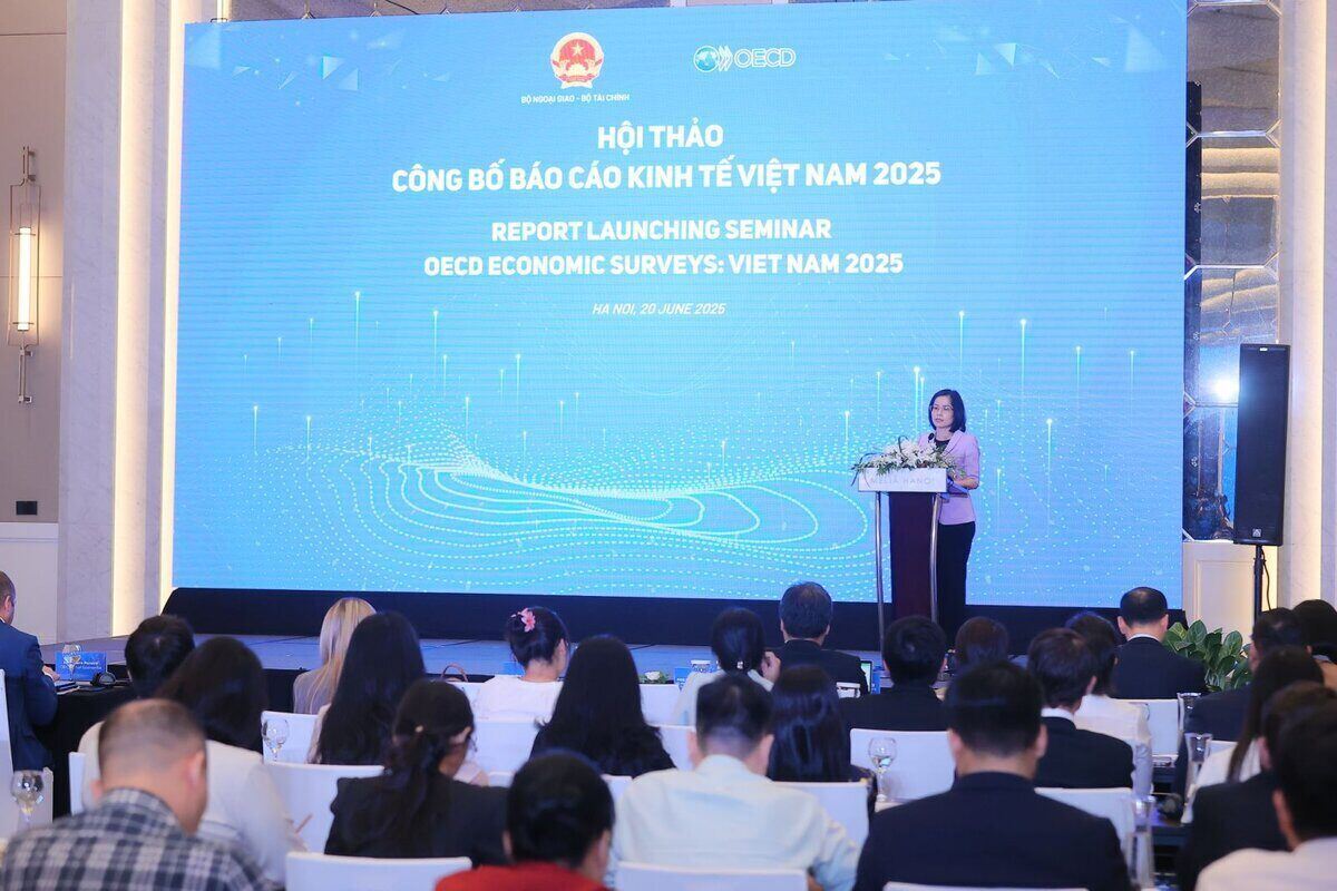 Bao cao Kinh te Viet Nam 2025 la mot trong nhung ket qua cu the, the hien quan he hop tac chat che va da dang giua Viet Nam - OECD. Anh: Thanh Ha
