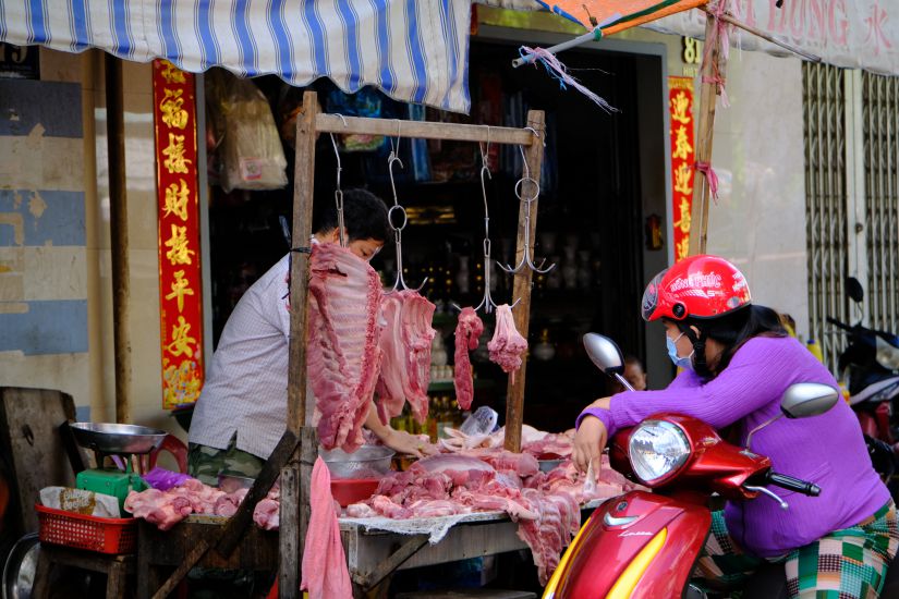 Pork prices in Can Tho remain stable. Photo: My Ly