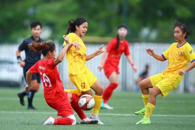 Round 3 of the 2025 National U16 Women's Tournament. Photo: VFF