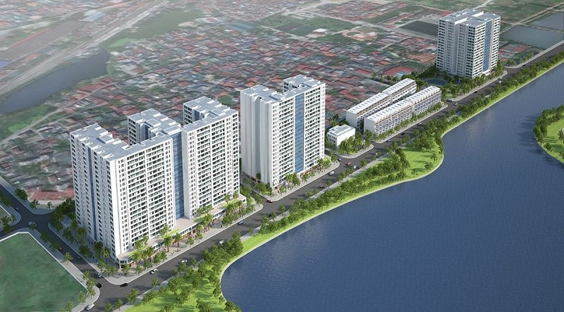 La perspectiva del Proyecto de Vivienda Social Rice City Long Chau tiene el precio de 27 millones de VND/M2. Foto: Bic Vietnam