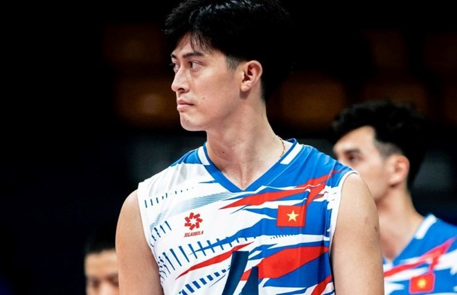 El reclutamiento de voleibol masculino de Vietnam se encuentra con Qatar en los cuartos de final AVC Nations Cup 2025. Foto: Vietnamita Volleyball