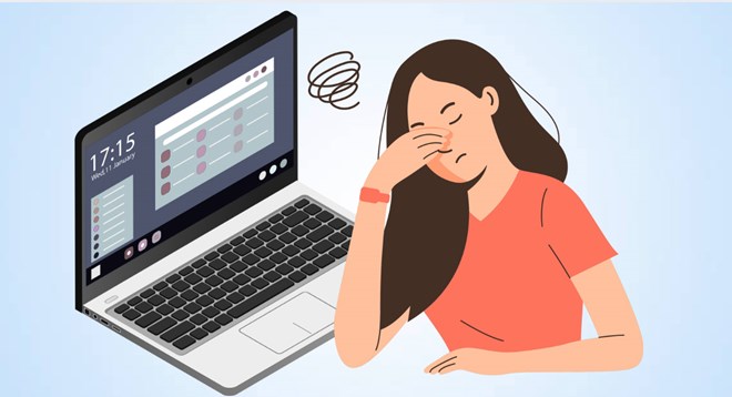 Tips for using laptops safely when connected to peripheral devices. Graphics: Thien Nhan