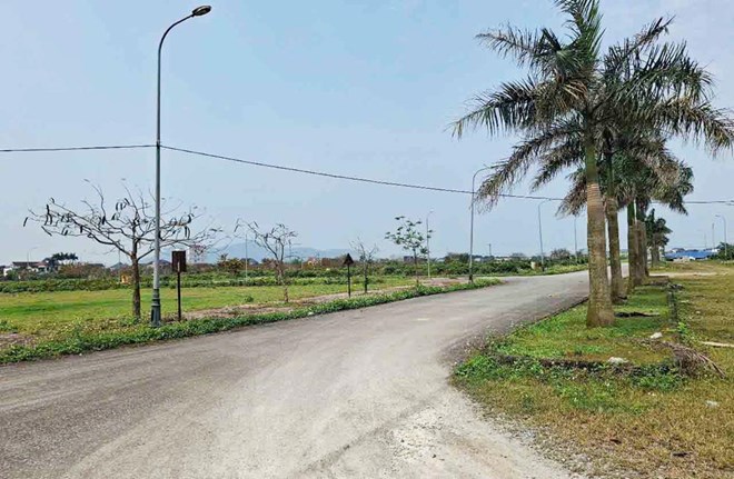 Du an khu dan cu do thi, thuong mai va dich vu tong hop Dong Nam huyen Ky Anh sau gan 10 nam hien van chua ban duoc lo dat nao. Anh: Tran Tuan.