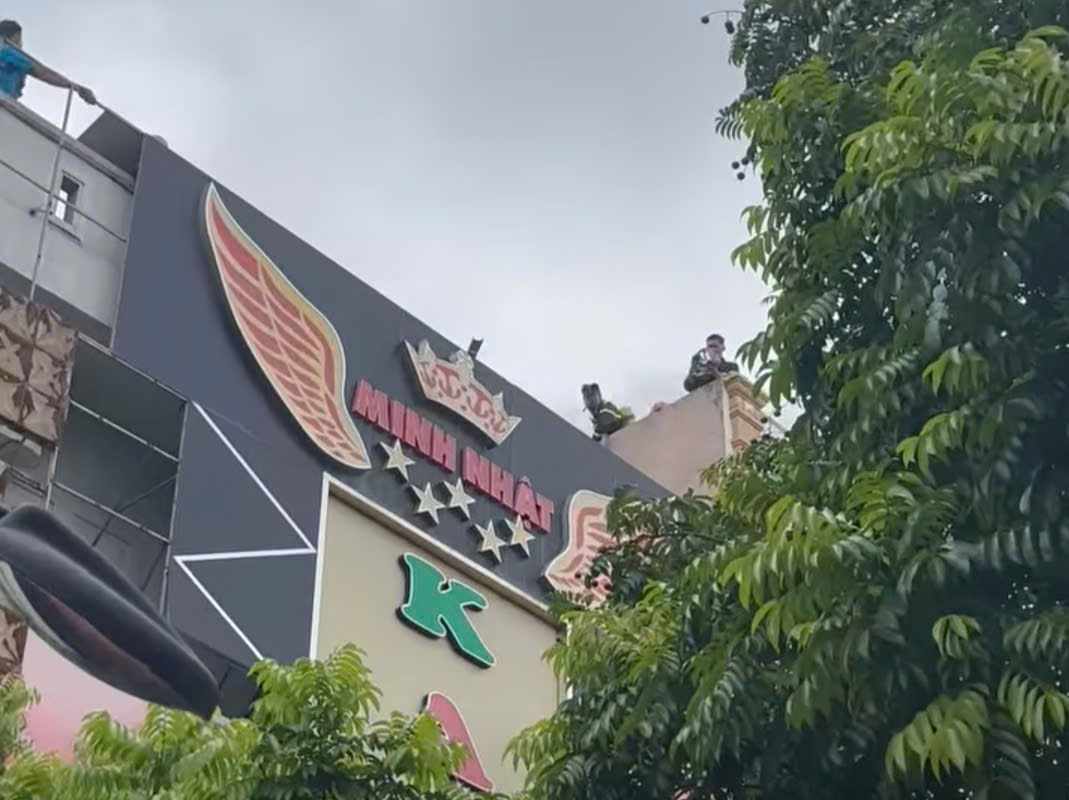 The fire at a karaoke bar in Hai Phong. Photo: People's court