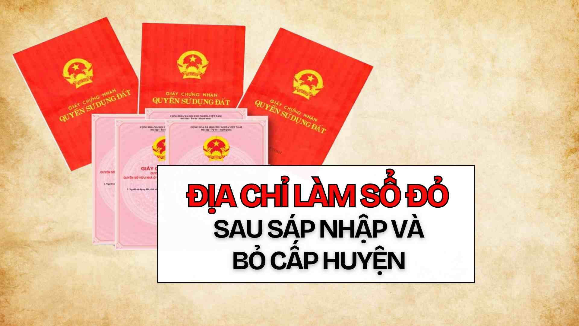 People need to know the address for making a red book immediately after the merger and removal of the district level from July 1. Graphics: Thach Lam