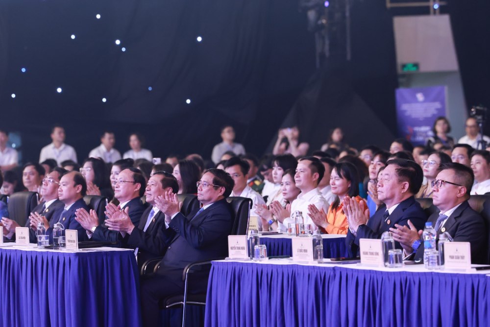 Cac dai bieu tham du Le trao giai Bao chi quoc gia lan thu XIX nam 2024. Anh: Hai Nguyen