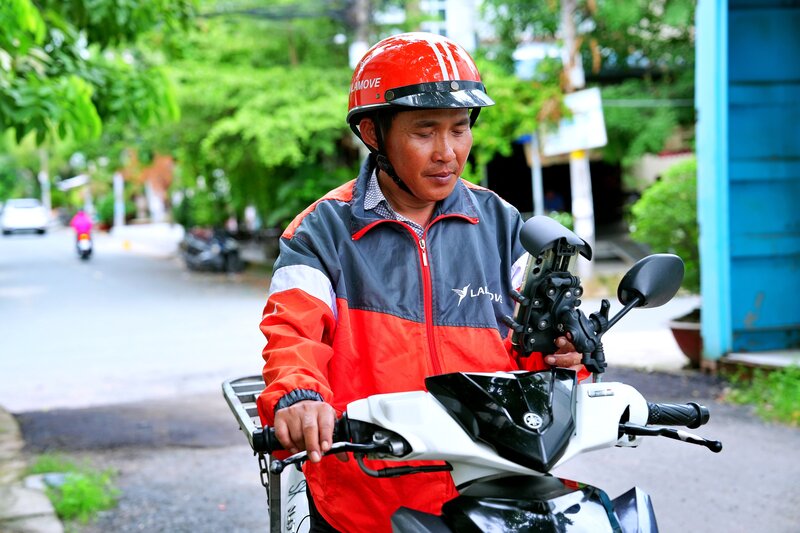Anh Pham Van Vinh dong hanh cung Lalamove den nay da hon 3 nam. Anh: Lalamove