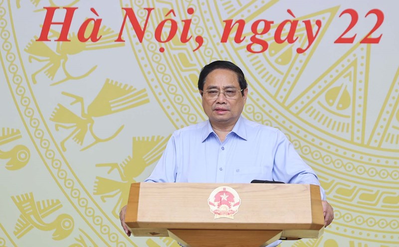 Politburo member and Prime Minister Pham Minh Chinh requested the opening of the expressway from Cao Bang to Ca Mau in 2025. Photo: VGP/Nhat Bac
