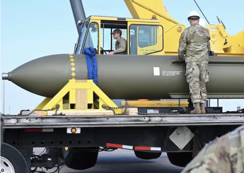 The most powerful GBU-57 blockbuster bomb in the US. Photo: US Department of Defense
