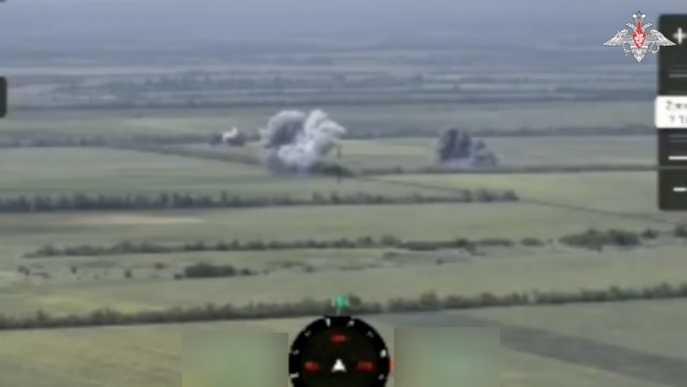 Russian military strikes bases in Zaporozhye, Donetsk. Photo: Russian Ministry of Defense