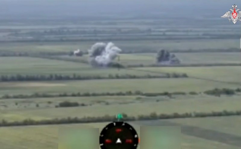 Russian military strikes bases in Zaporozhye, Donetsk. Photo: Russian Ministry of Defense