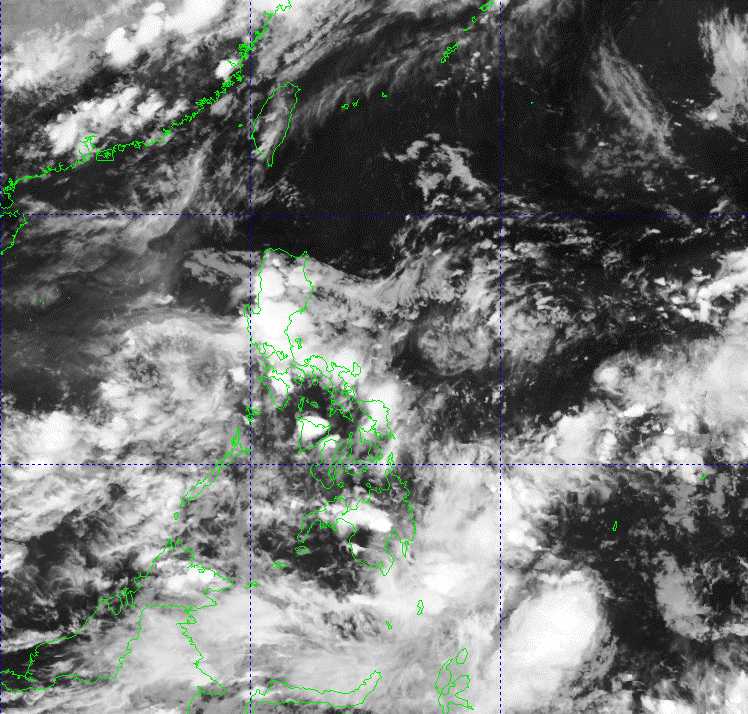 Anh ve tinh hinh thai thoi tiet xung quanh Philippines, 5h ngay 22.6.2025. Anh: PAGASA