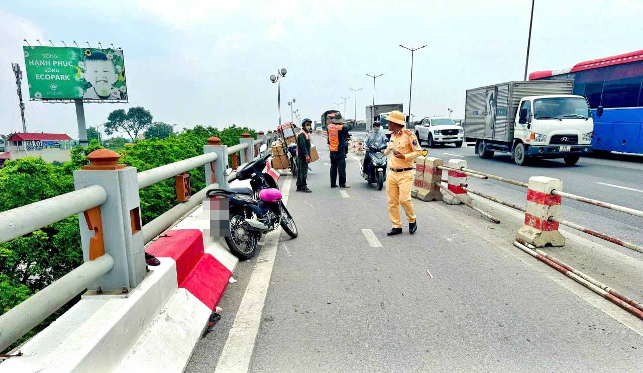 Scene of the accident. Photo: Hanoi Police