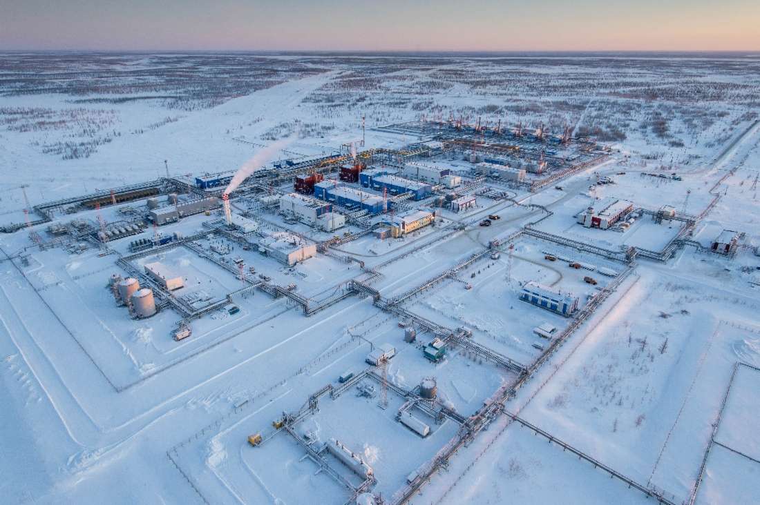 Campo de gas Zapolyarnoye en West Siberia, Rusia. Foto: Gazprom
