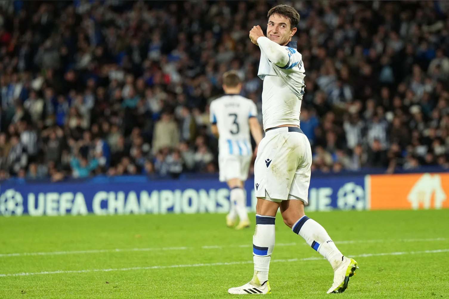 Martin Zubimendi ayudara al Arsenal a tener mas profundidad en la proxima temporada en el centro del campo. Foto: AFP