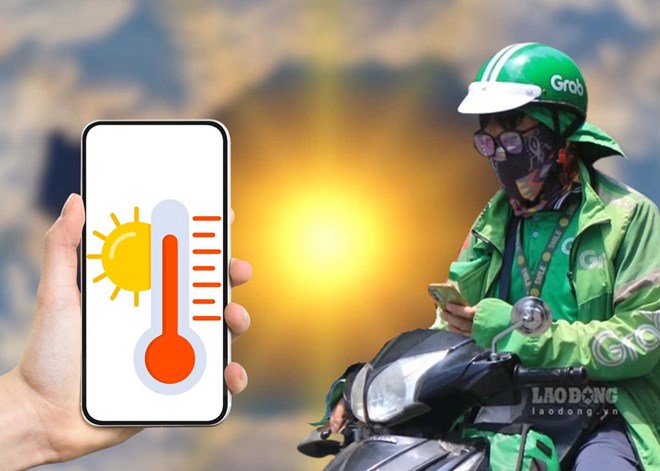 Using a smartphone in hot weather, high temperatures will easily damage it. Photo: Hao Thien