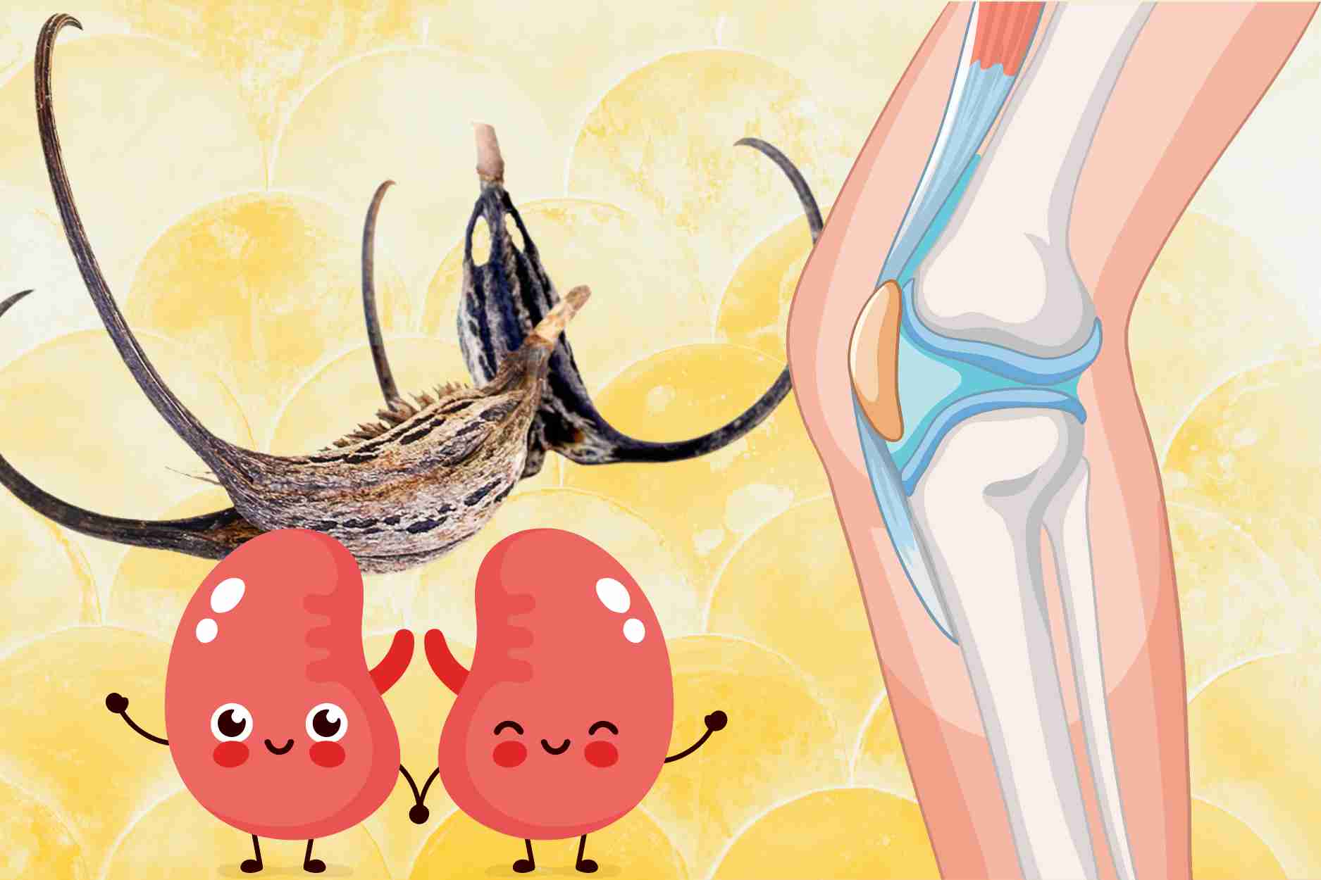 Precious herbs from nature reduce bone and joint pain, enhance kidney function