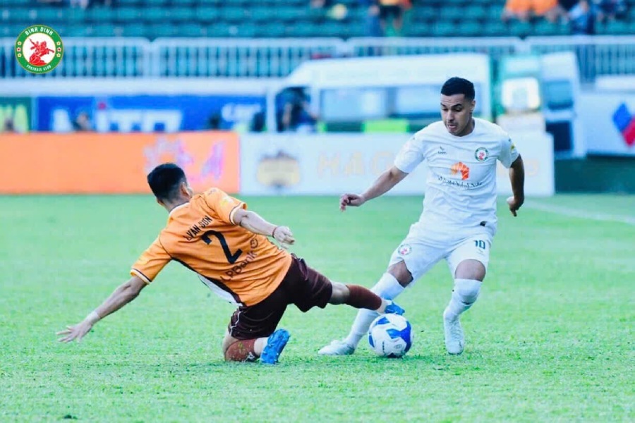 Binh Dinh xuong hang sau V.League 2024-2025 du mua truoc gianh ngoi A quan. Anh: BDFC