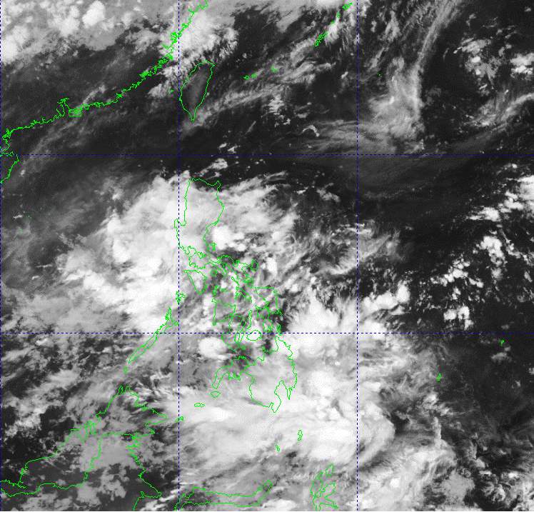 Anh ve tinh thoi tiet xung quanh Philippines hoi 6h30 ngay 23.6.2025. Anh: PAGASA