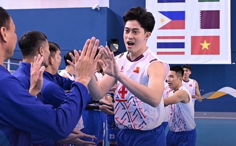 The Vietnam men's volleyball team will meet Taiwan (China) in the 7th place match. Photo: Vietnam Volleyball