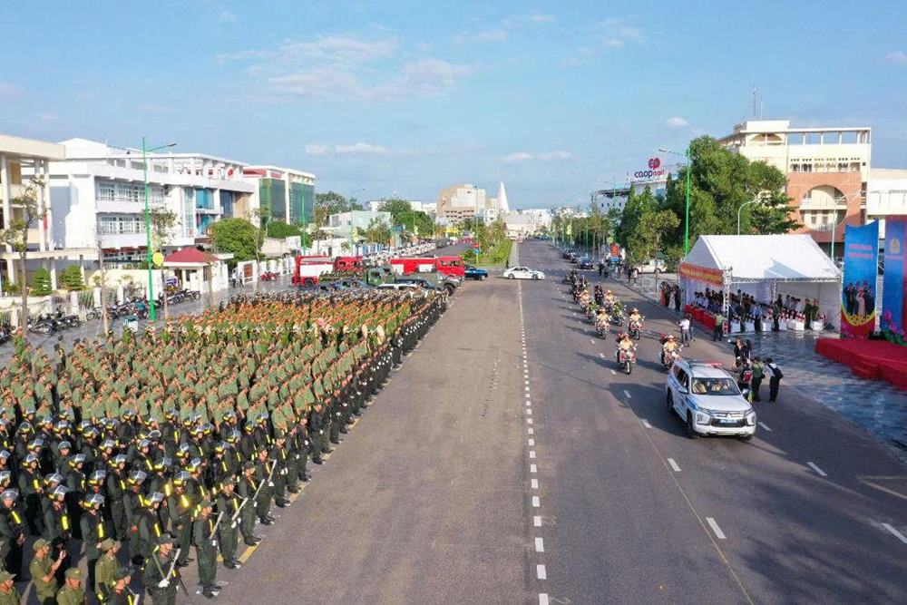 Cong an ba tinh Lam Dong, Binh Thuan, Dak Nong chuan bi san sang bat tay vao cong viec ngay sau sap nhap. Anh: Lam Hong