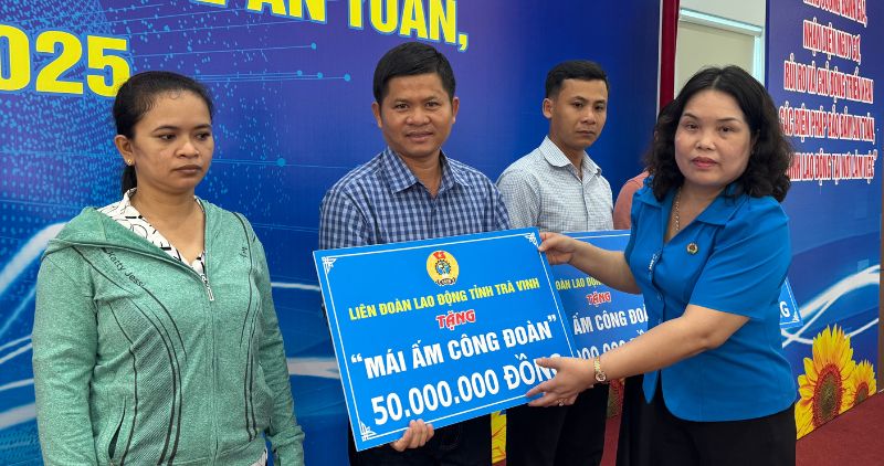 Awarded funding to support the construction of Trade Union Shelters for 13 workers with difficult housing circumstances. Photo: Hoang Loc