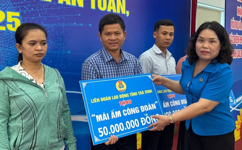 Awarded funding to support the construction of Trade Union Shelters for 13 workers with difficult housing circumstances. Photo: Hoang Loc