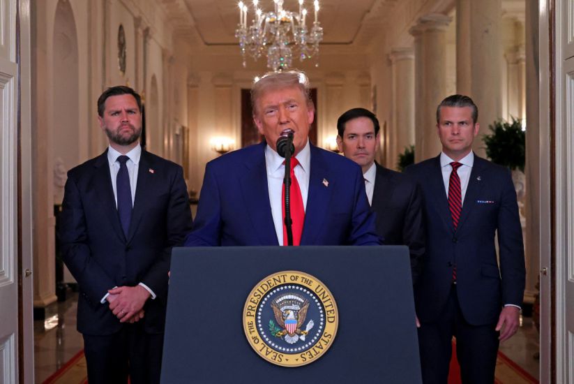 US President Donald Trump speaks nationwide from the White House, June 21, 2025, announcing that the US has bombed nuclear locations in Iran. Photo: AFP