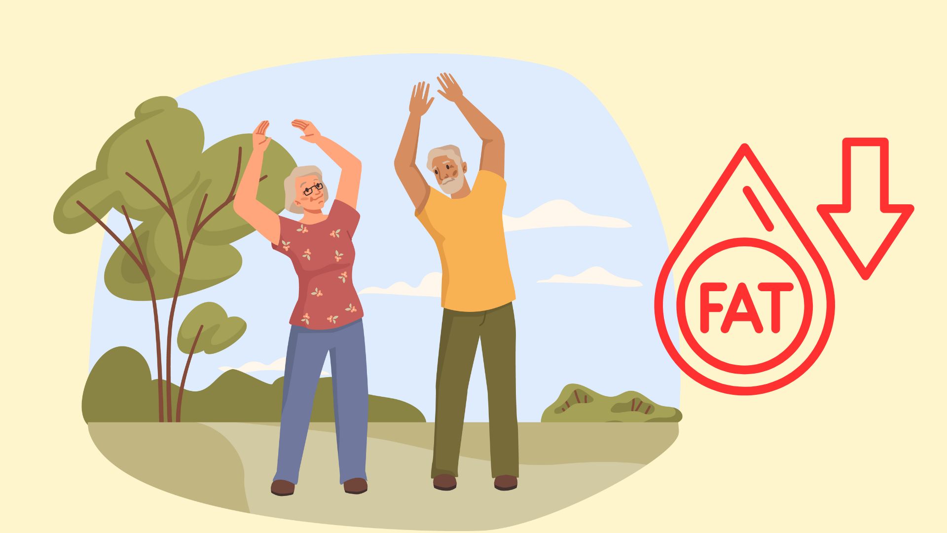 Exercise helps reduce belly fat. Graphics: Thanh Thanh