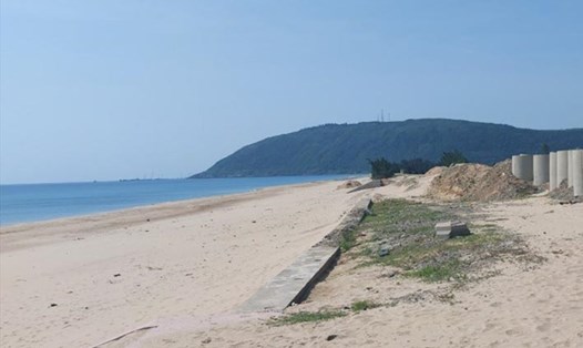 Khu vực biển phường Kỳ Nam, thị xã Kỳ Anh - nơi có ngư dân bị lật thuyền tử vong. Ảnh: Trần Tuấn