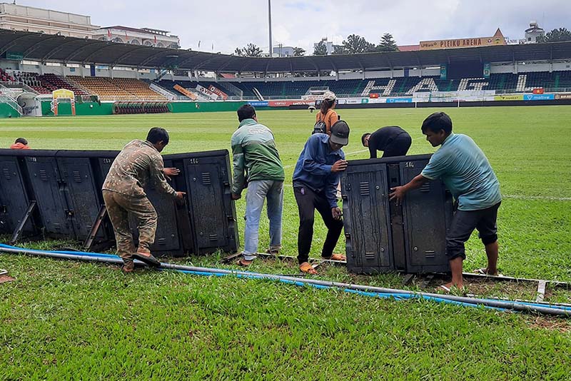 Hoang Anh Gia Lai will represent the Pleiku Arena grass. Photo: Vu Huy