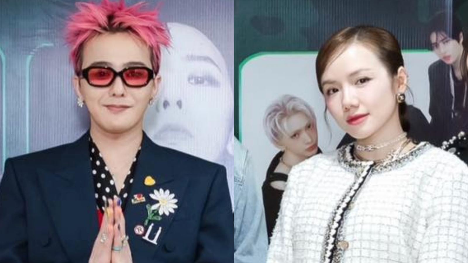 G-Dragon tomo una foto con el cantante Phuong Ly. Foto: personaje proporcionado