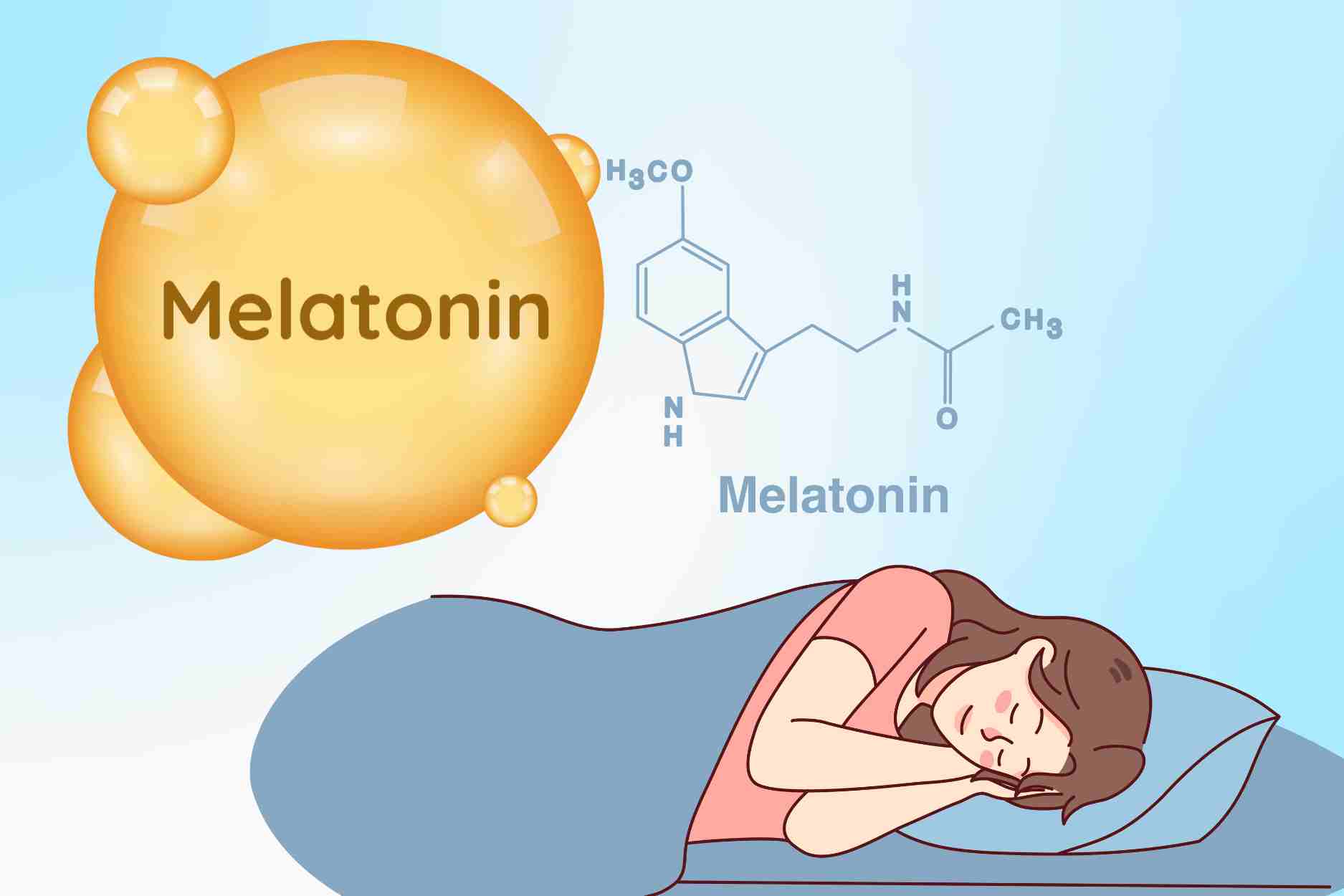 Natural ways to increase melatonin help you sleep better each night. Graphics: Dinh Dinh