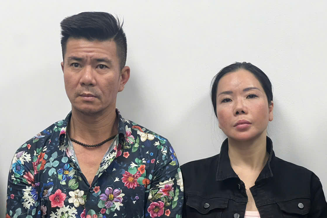 Mai Anh (phải) được xác định là mắt xích thao túng Viện Pháp y Tâm thần Trung ương. Ảnh: Công an Hà Nội