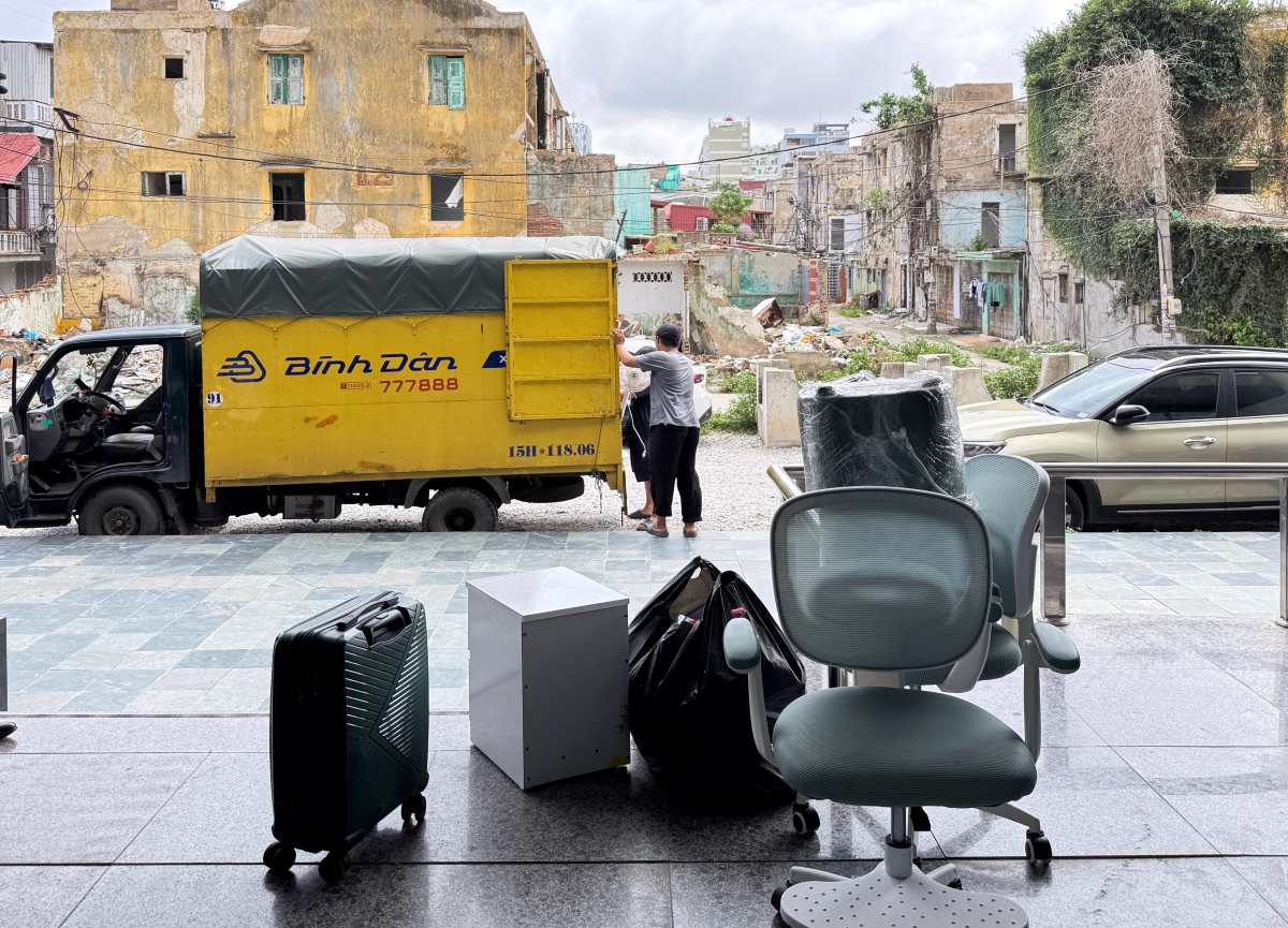 Los hogares que violan la propiedad que se mudan del apartamento han decidido recuperarse. Foto: Hai Phong E -Portal