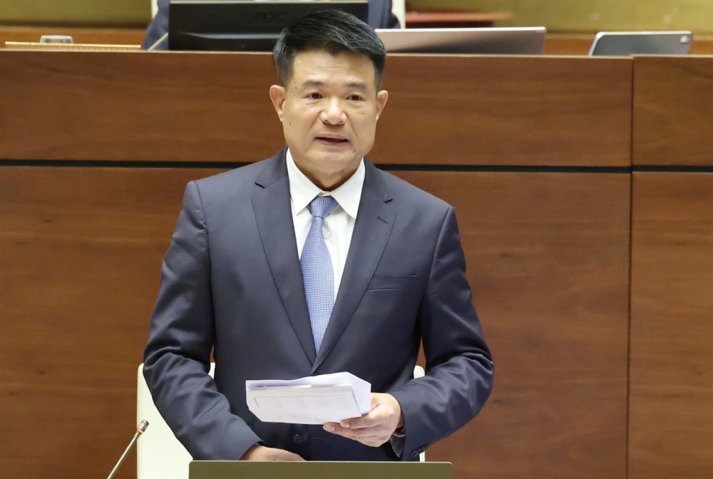 El director de la adquisicion del pueblo supremo, Nguyen Huy Tien, hablo sobre la cooperacion "reciproca" con Singapur para recuperar activos en casos de corrupcion. Foto: Pham Dong