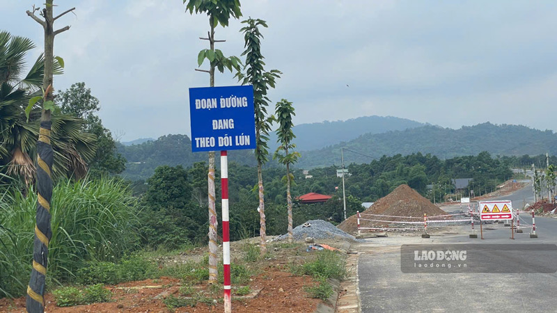 Tuyen duong cung dang trong qua trinh theo doi sut lun. Anh: Dinh Dai