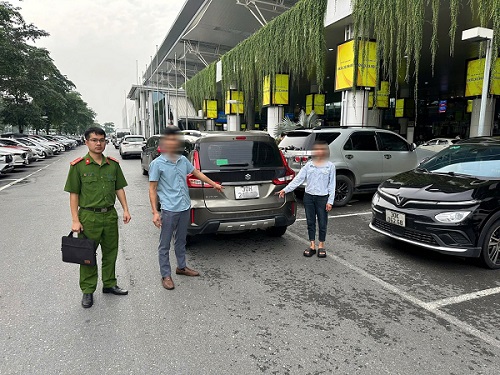 Các đối tượng liên quan vụ chặt chém taxi ở sân bay Nội Bài. Ảnh: đại diện sân bay Nội Bài