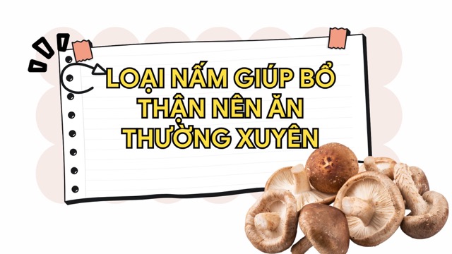 Eating Chinese mushrooms regularly helps nourish the kidneys. Graphic photo: Huong Son