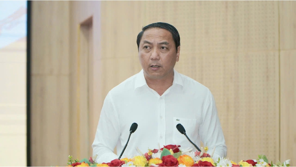 Chu tich HDND tinh Kien Giang Lam Minh Thanh phat bieu tai ky hop. Anh: Nguyen Anh