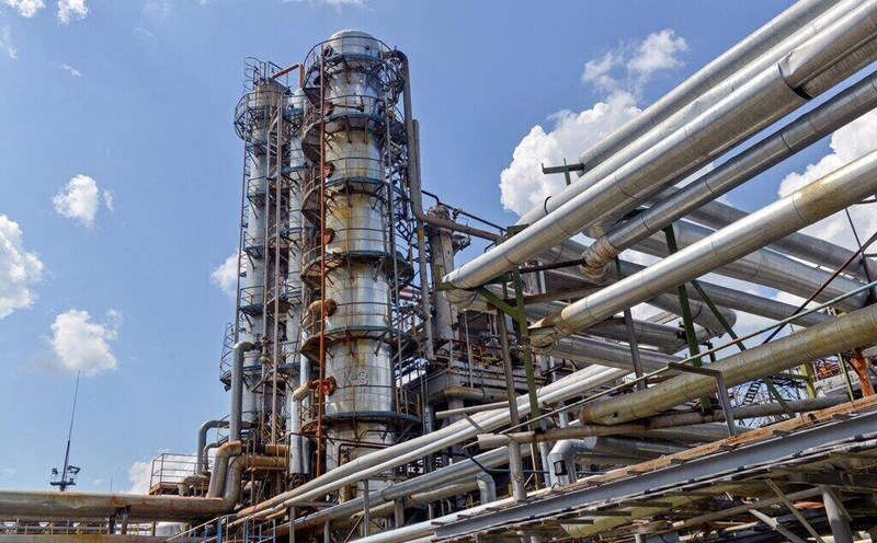 The Shebelinsky gas processing plant of the state oil company Naftogaz (Ukraine) near the city of Kharkiv. Photo: AFP
