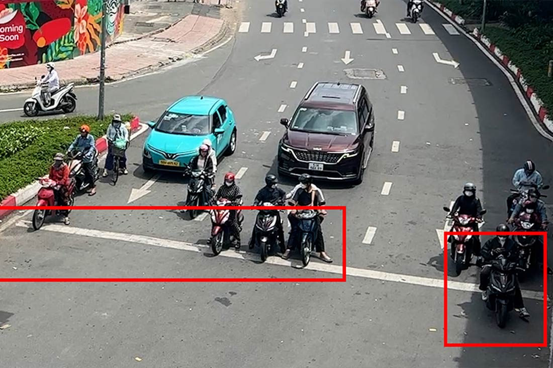 Traffic violations in Ho Chi Minh City.