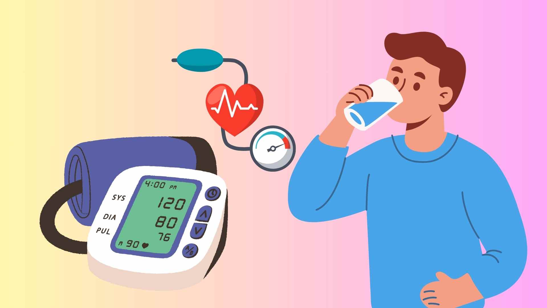 Drinking warm water on an empty stomach in the morning helps stabilize blood pressure. Graphics: Ha May